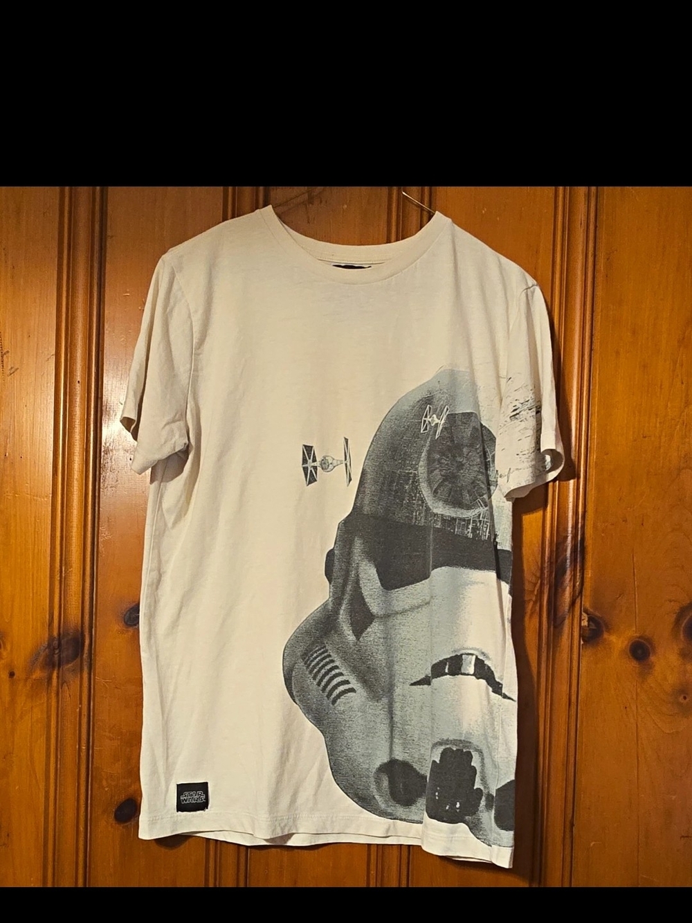Forever 21 White Stormtrooper Side-Print Tee